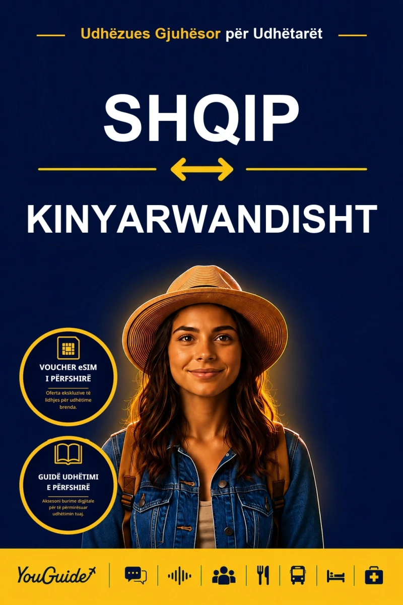 Portada: The Language Guide for Travelers - Albanian to Kinyarwanda