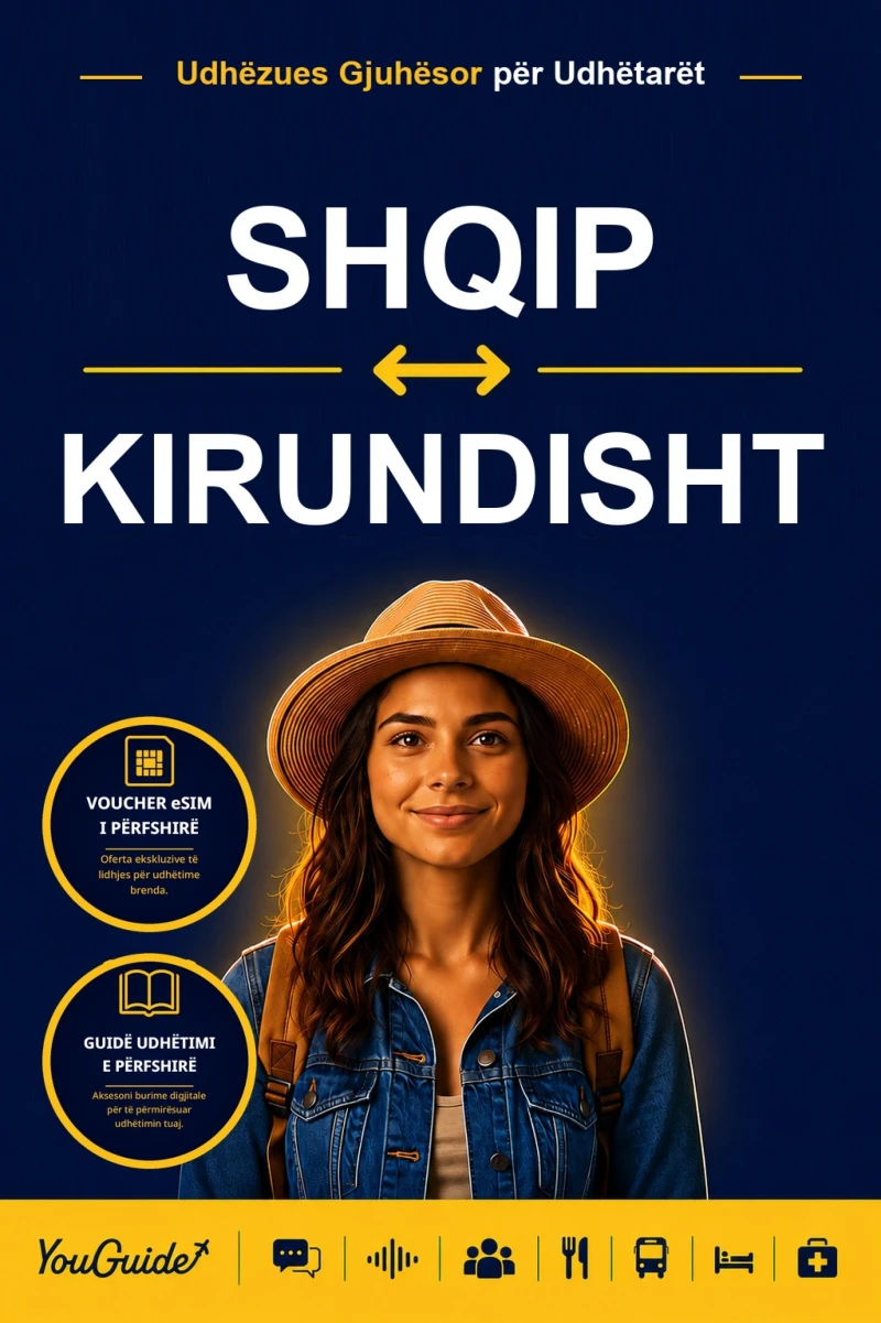 Portada: The Language Guide for Travelers - Albanian to Kirundi