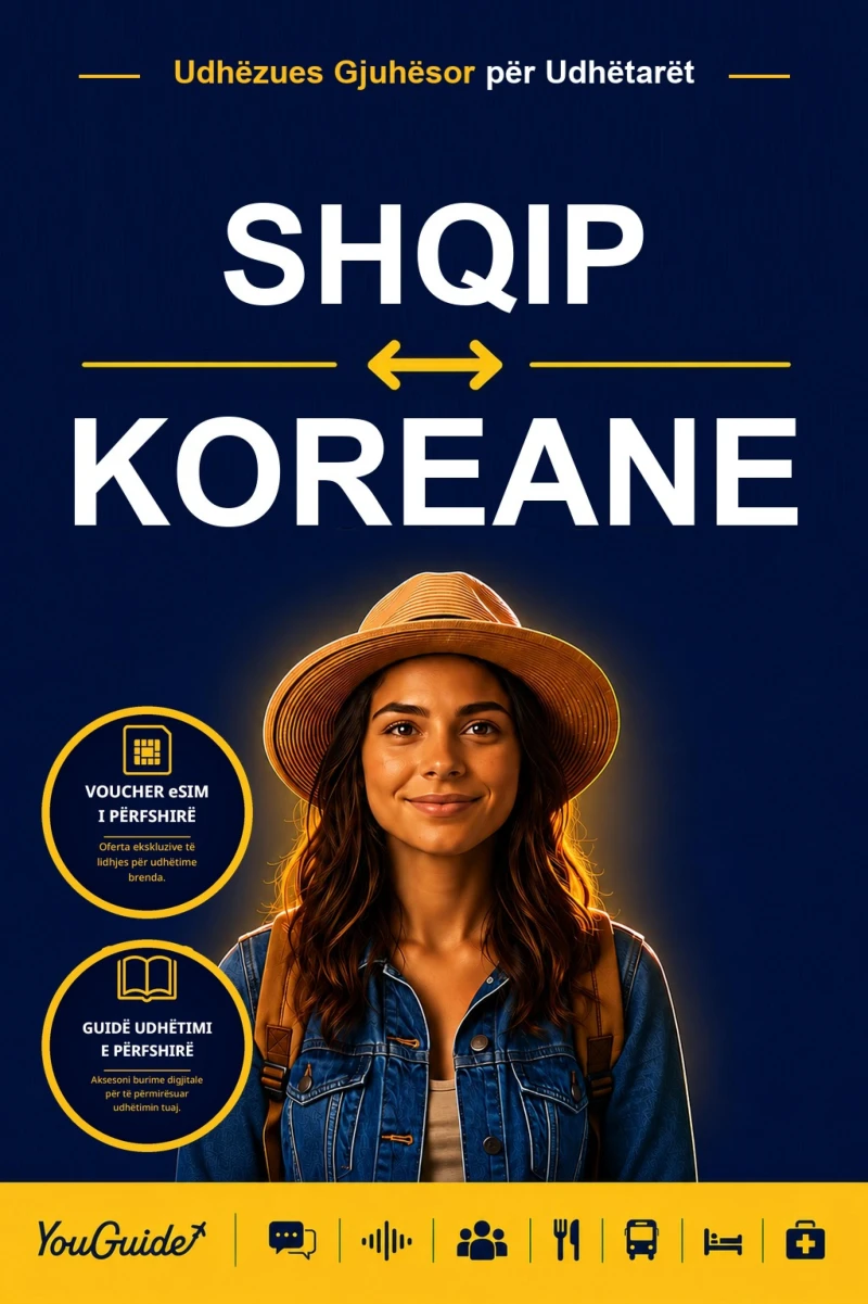 Portada: The Language Guide for Travelers - Albanian to Korean
