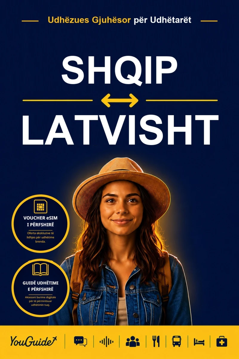 Portada: The Language Guide for Travelers - Albanian to Latvian