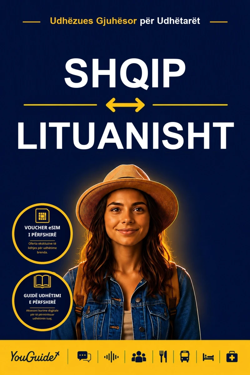 Portada: The Language Guide for Travelers - Albanian to Lithuanian