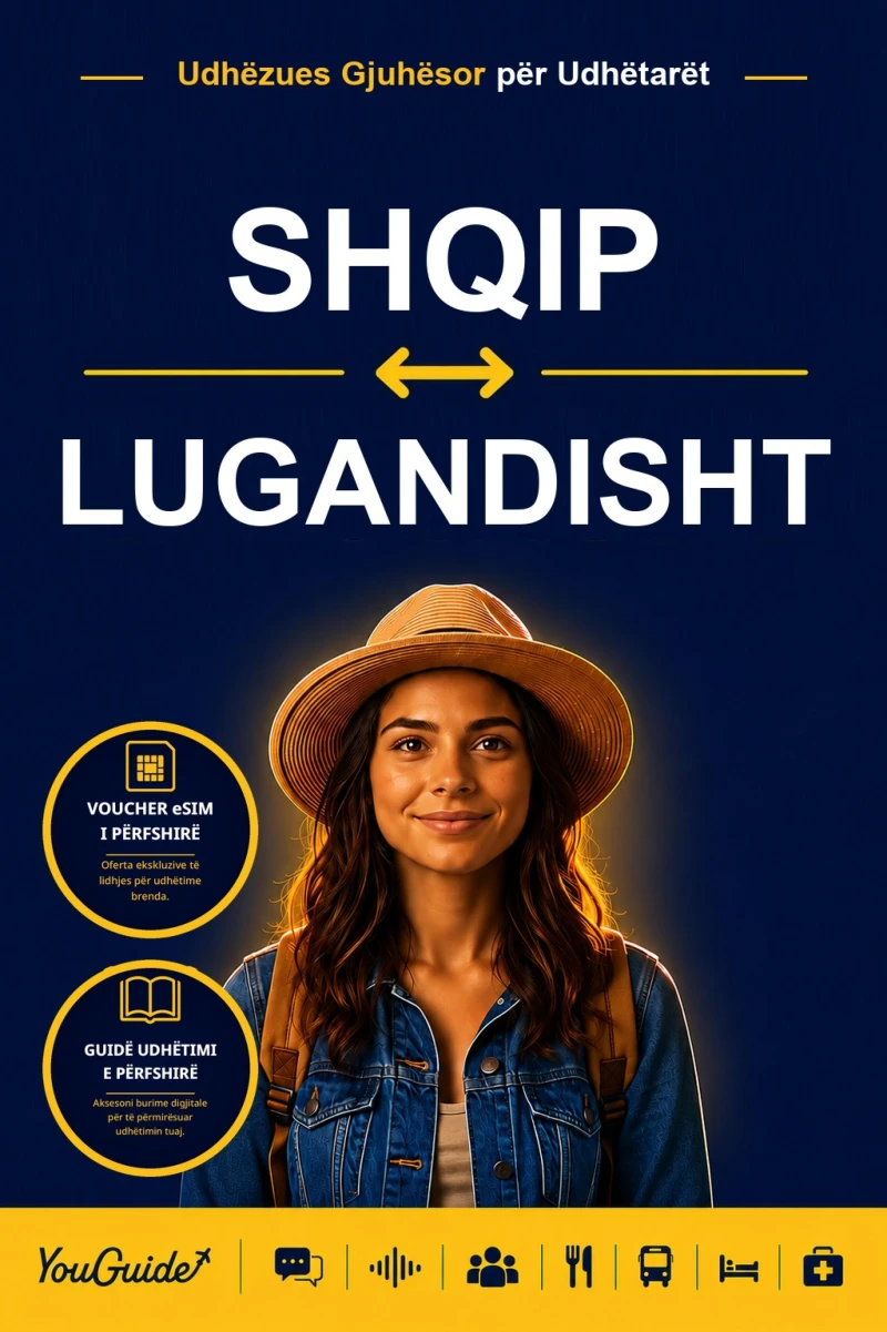 Portada: The Language Guide for Travelers - Albanian to Luganda