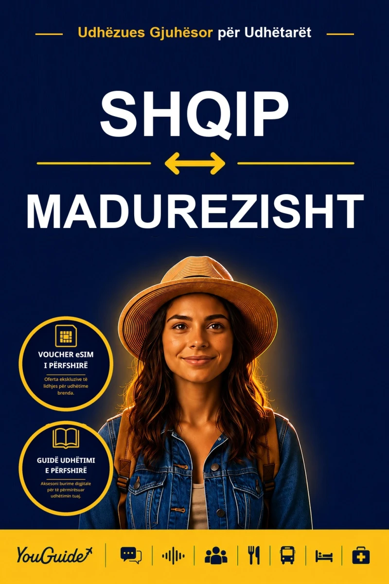 Portada: The Language Guide for Travelers - Albanian to Madurese