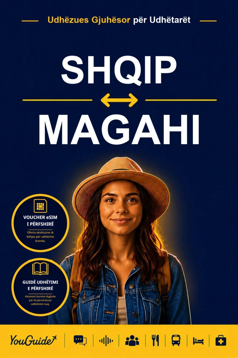 Portada: The Language Guide for Travelers - Albanian to Magahi