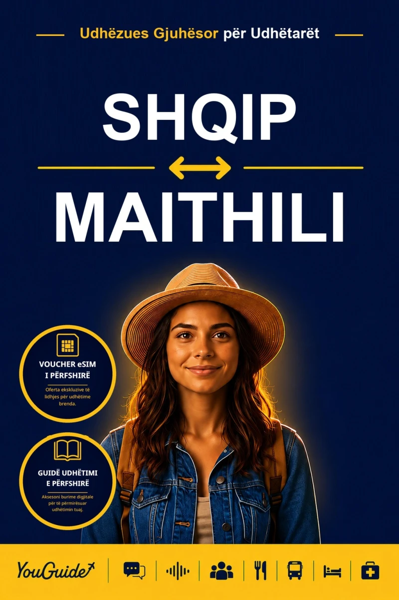 Portada: The Language Guide for Travelers - Albanian to Maithili