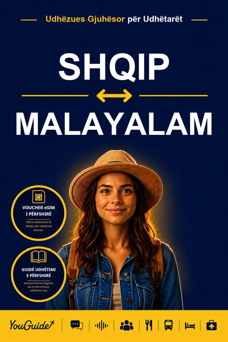 Portada: The Language Guide for Travelers - Albanian to Malayalam