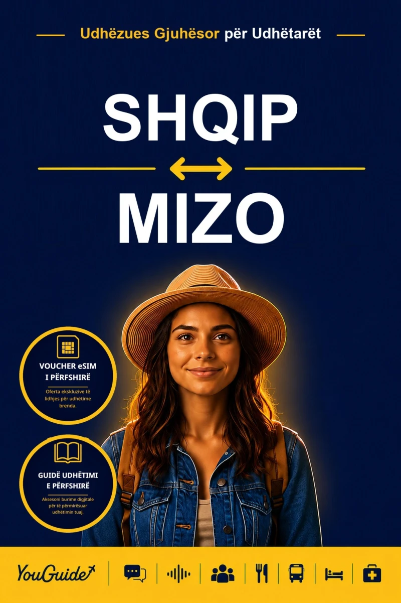 Portada: The Language Guide for Travelers - Albanian to Mizo