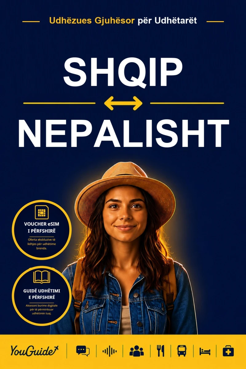 Portada: The Language Guide for Travelers - Albanian to Nepali