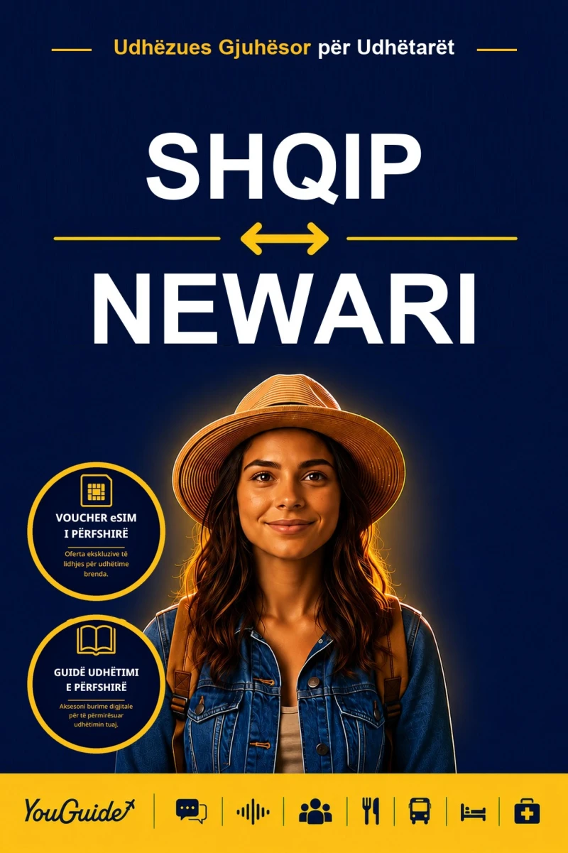 Portada: The Language Guide for Travelers - Albanian to Newari
