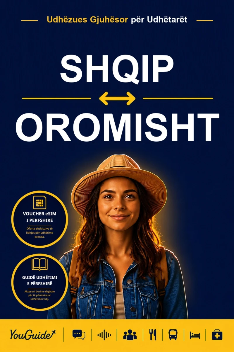 Portada: The Language Guide for Travelers - Albanian to Oromo