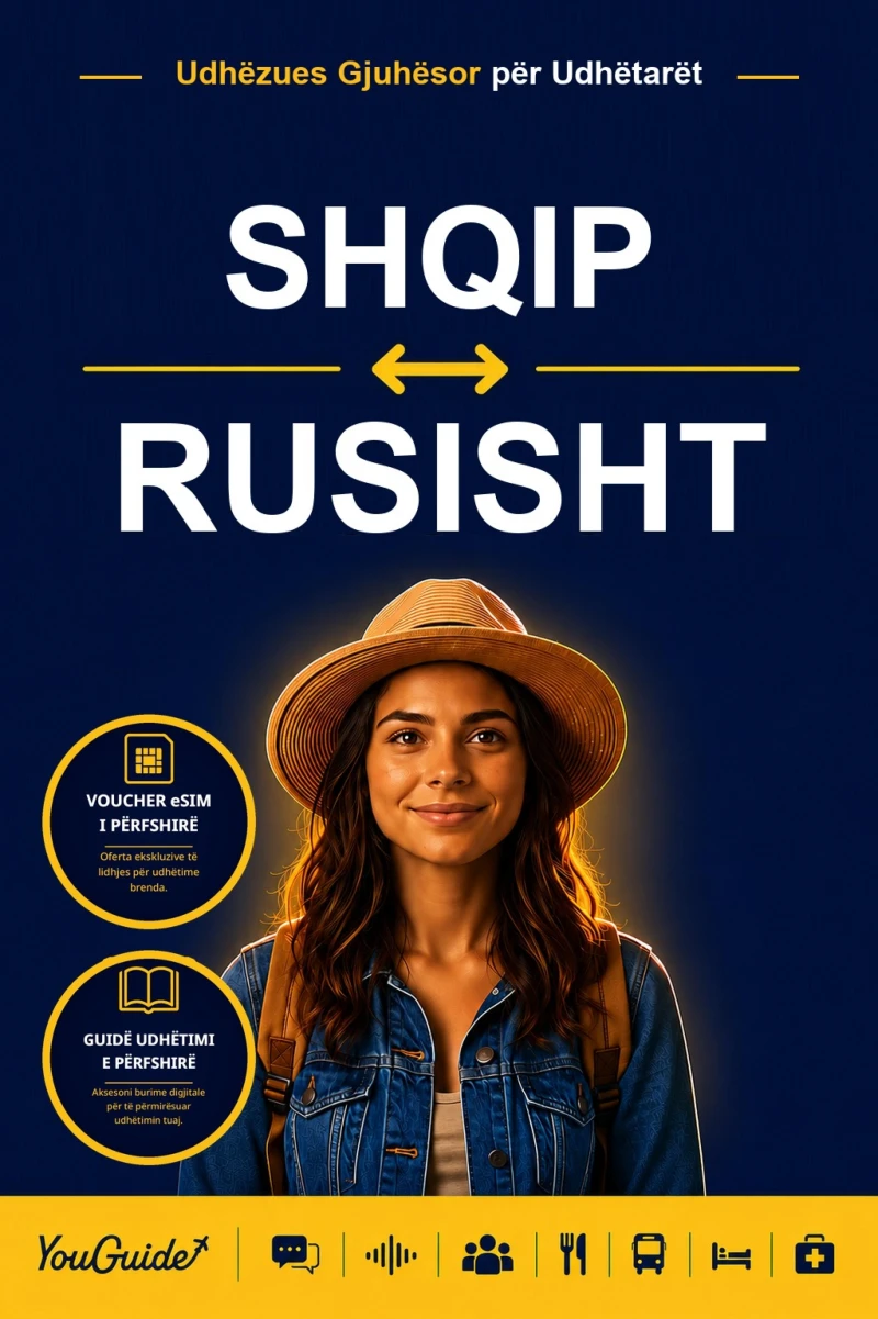 Portada: The Language Guide for Travelers - Albanian to Russian