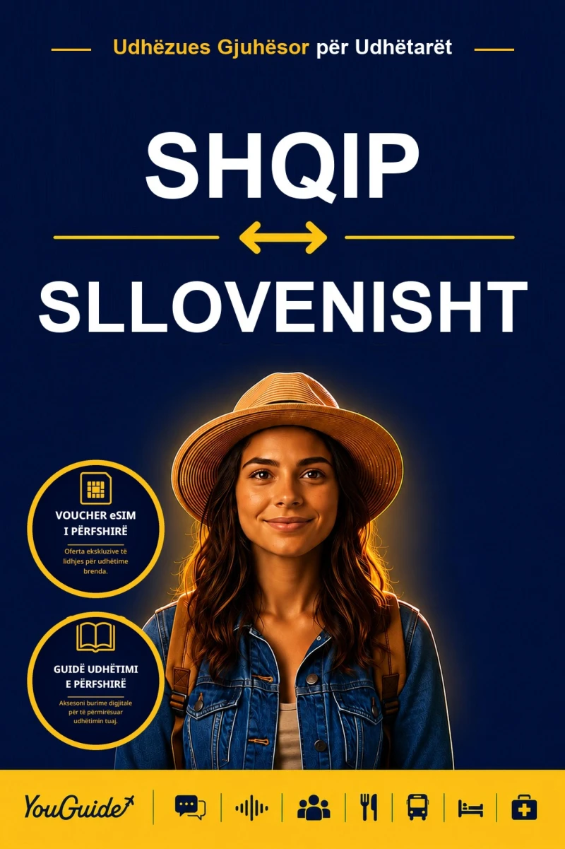 Portada: The Language Guide for Travelers - Albanian to Slovenian