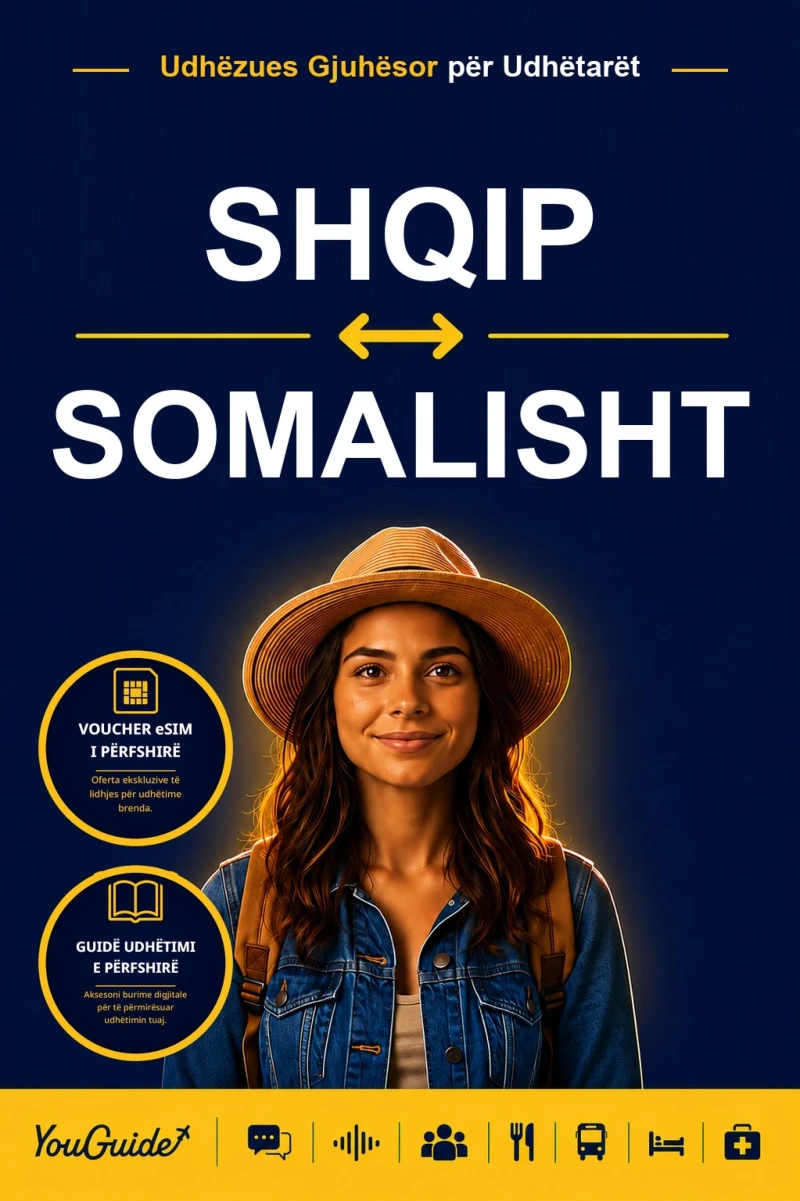 Portada: The Language Guide for Travelers - Albanian to Somali