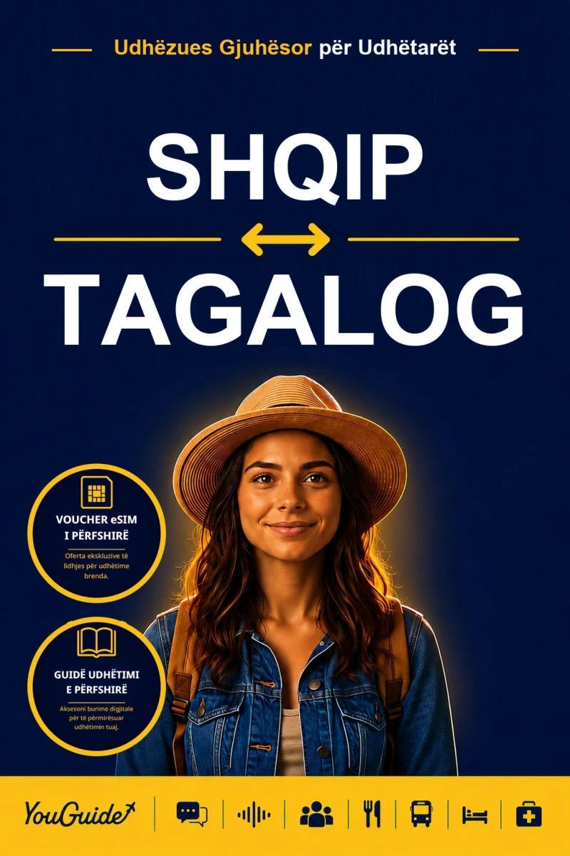 Portada: The Language Guide for Travelers - Albanian to Tagalog