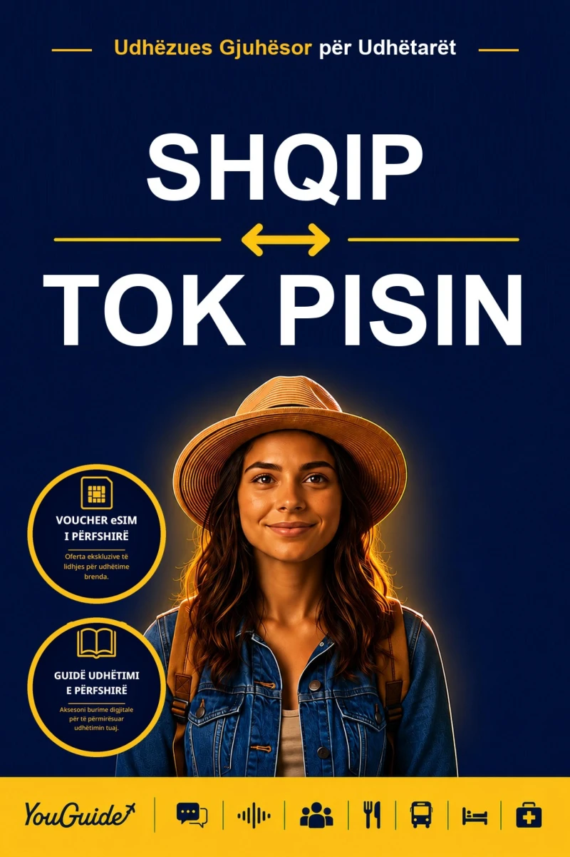 Portada: The Language Guide for Travelers - Albanian to Tok Pisin