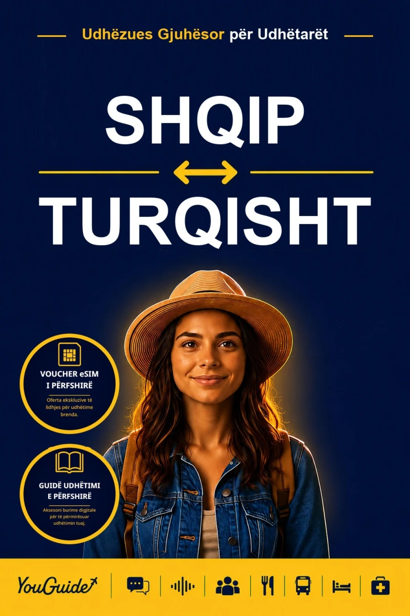 Portada: The Language Guide for Travelers - Albanian to Turkish