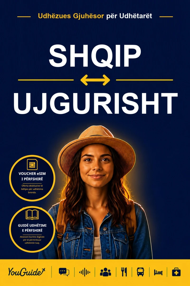 Portada: The Language Guide for Travelers - Albanian to Uyghur