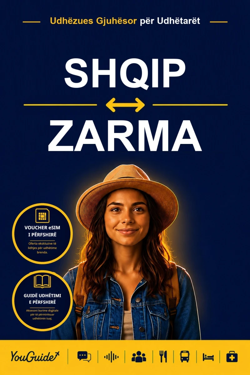 Portada: The Language Guide for Travelers - Albanian to Zarma