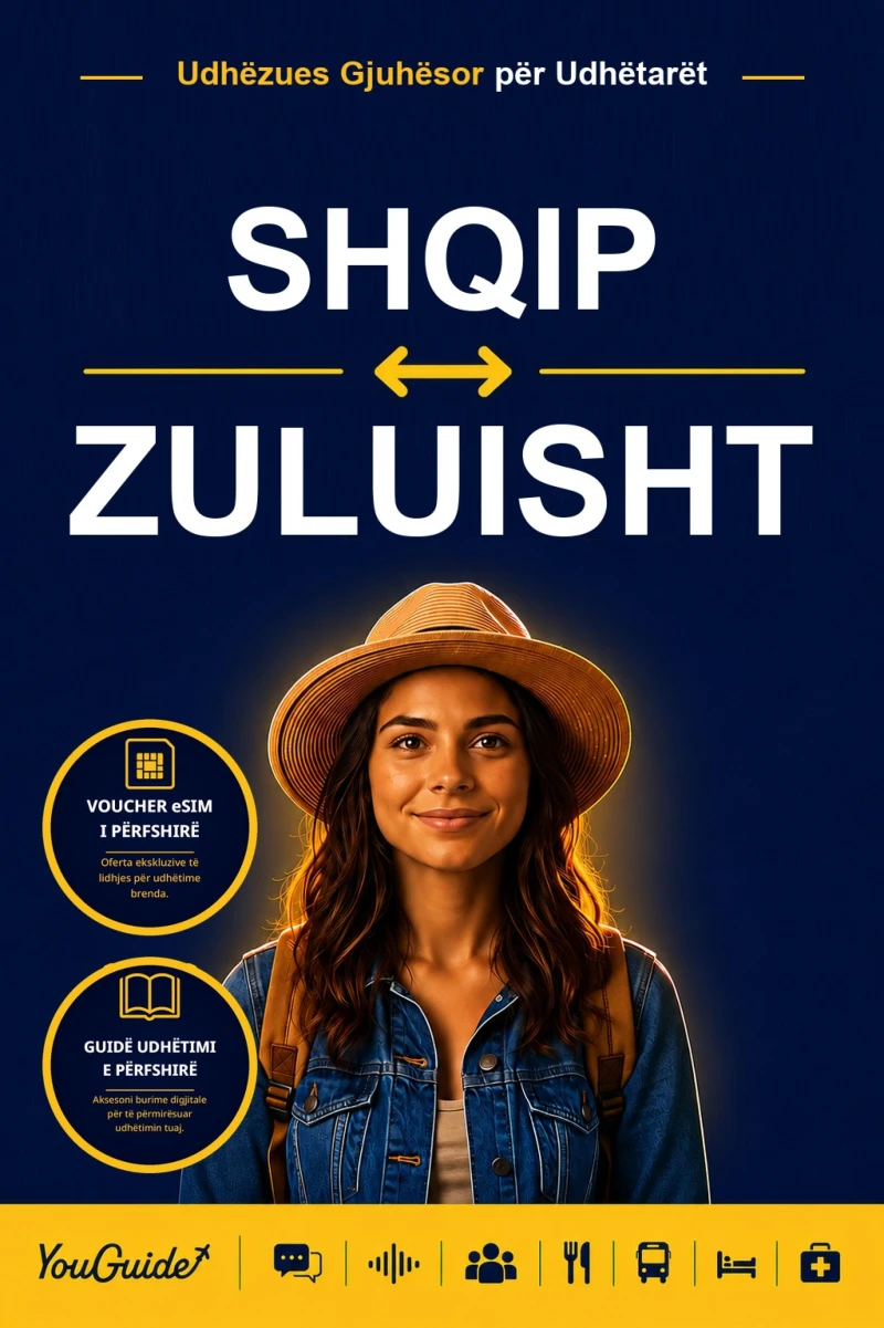Portada: The Language Guide for Travelers - Albanian to Zulu