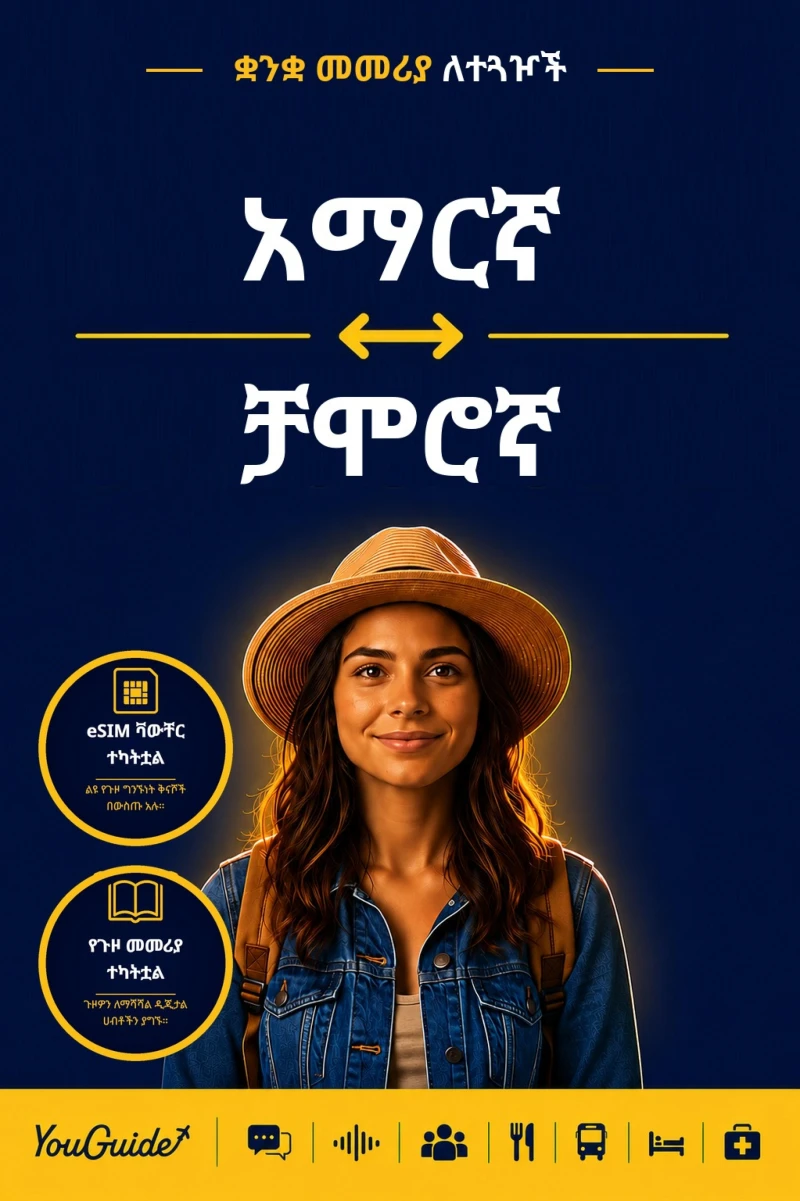 Portada: The Language Guide for Travelers - Amharic to Chamorro