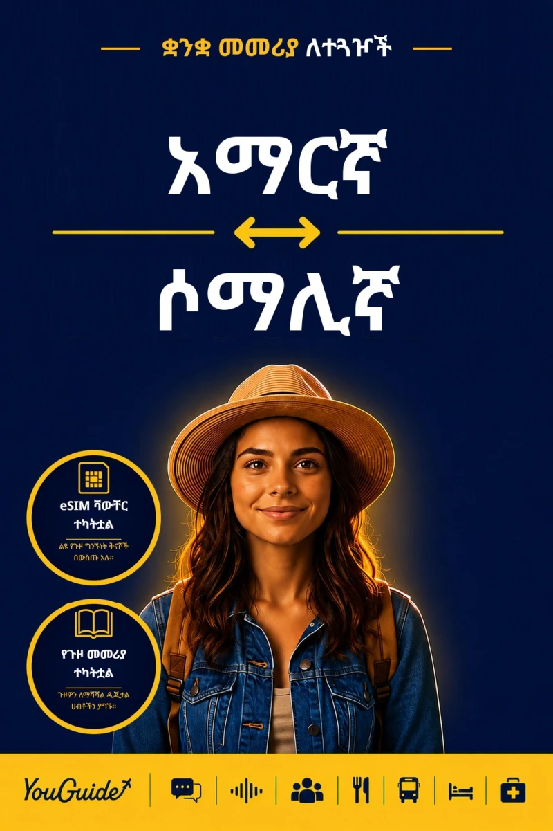 Portada: The Language Guide for Travelers - Amharic to Somali
