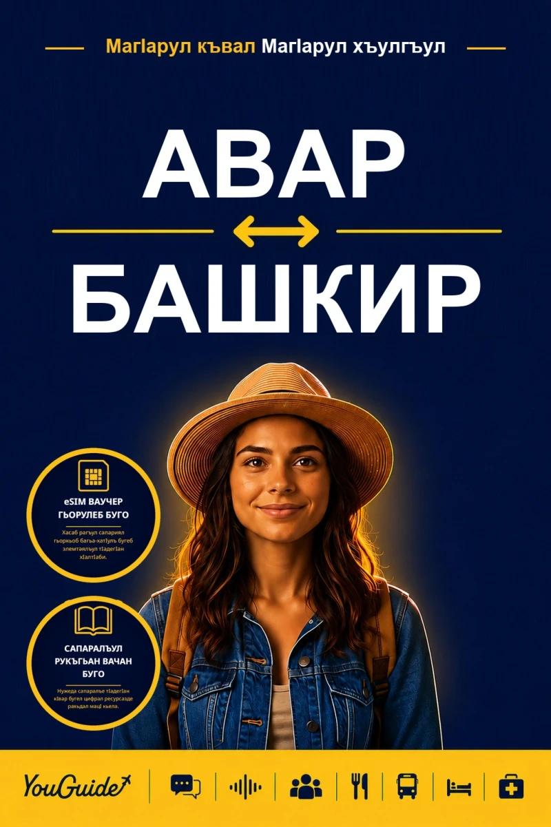Portada: The Language Guide for Travelers - Avar to Bashkir