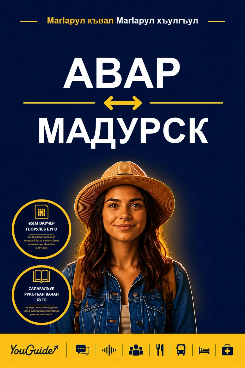 Portada: The Language Guide for Travelers - Avar to Madurese