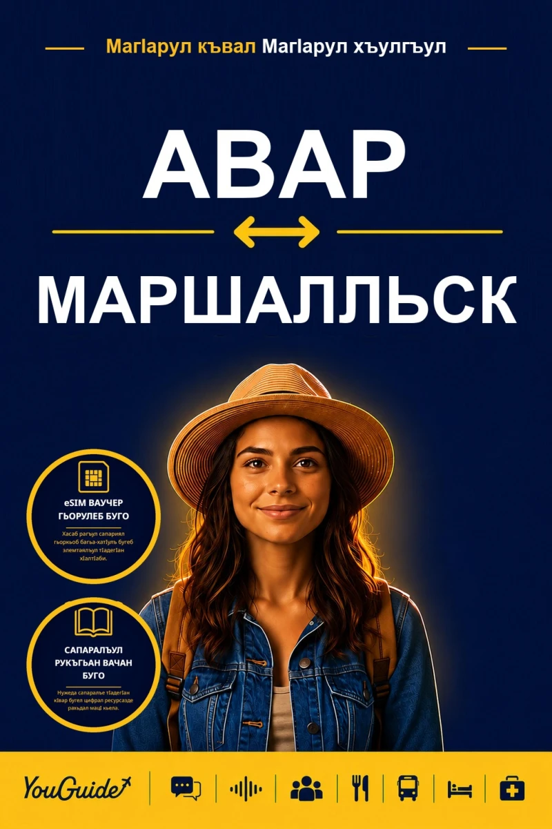 Portada: The Language Guide for Travelers - Avar to Marshallese