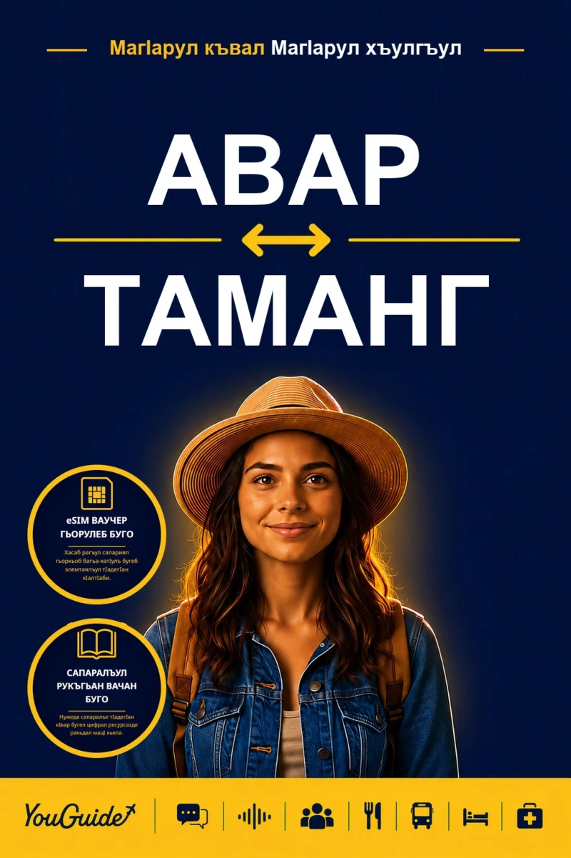 Portada: The Language Guide for Travelers - Avar to Tamang