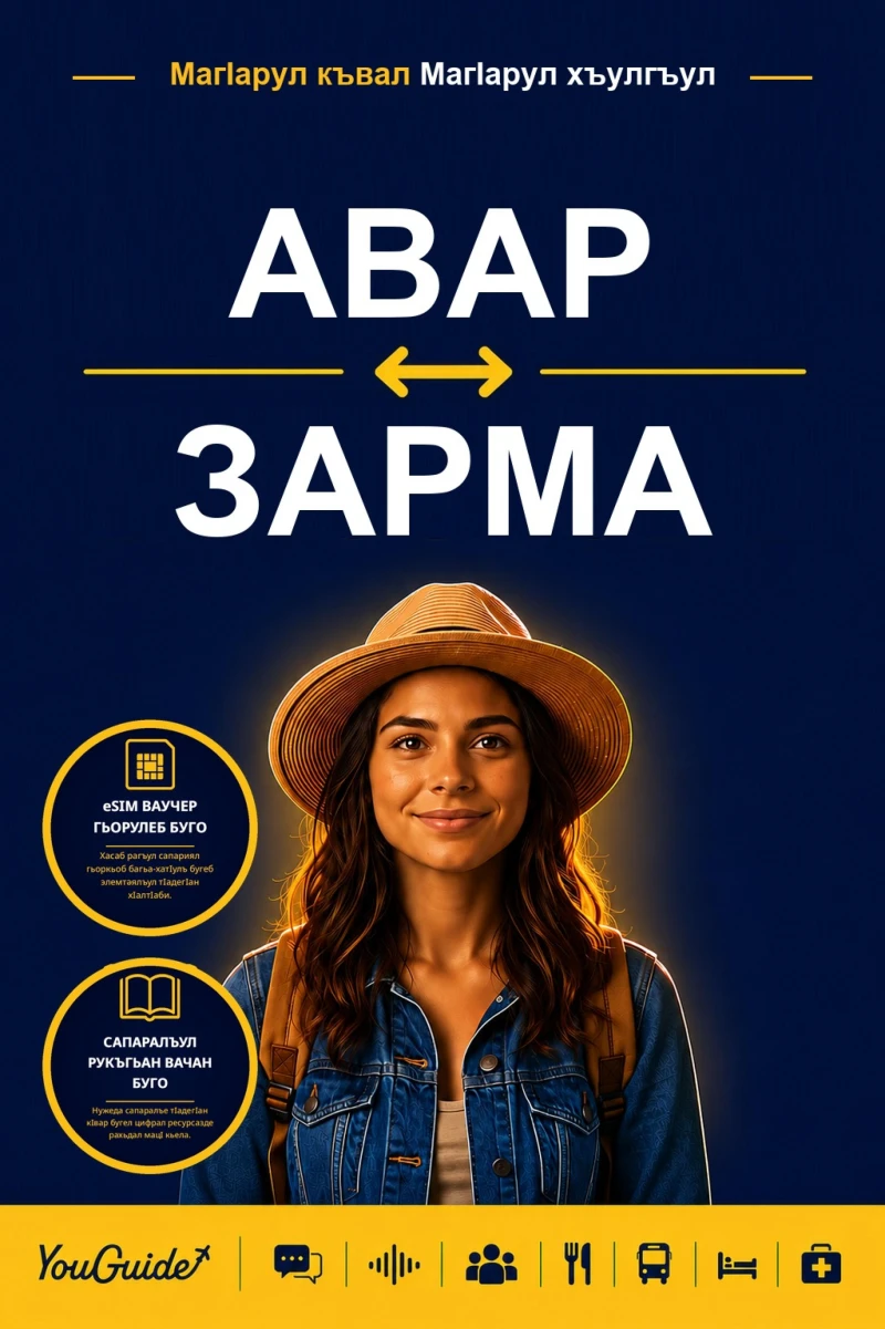 Portada: The Language Guide for Travelers - Avar to Zarma
