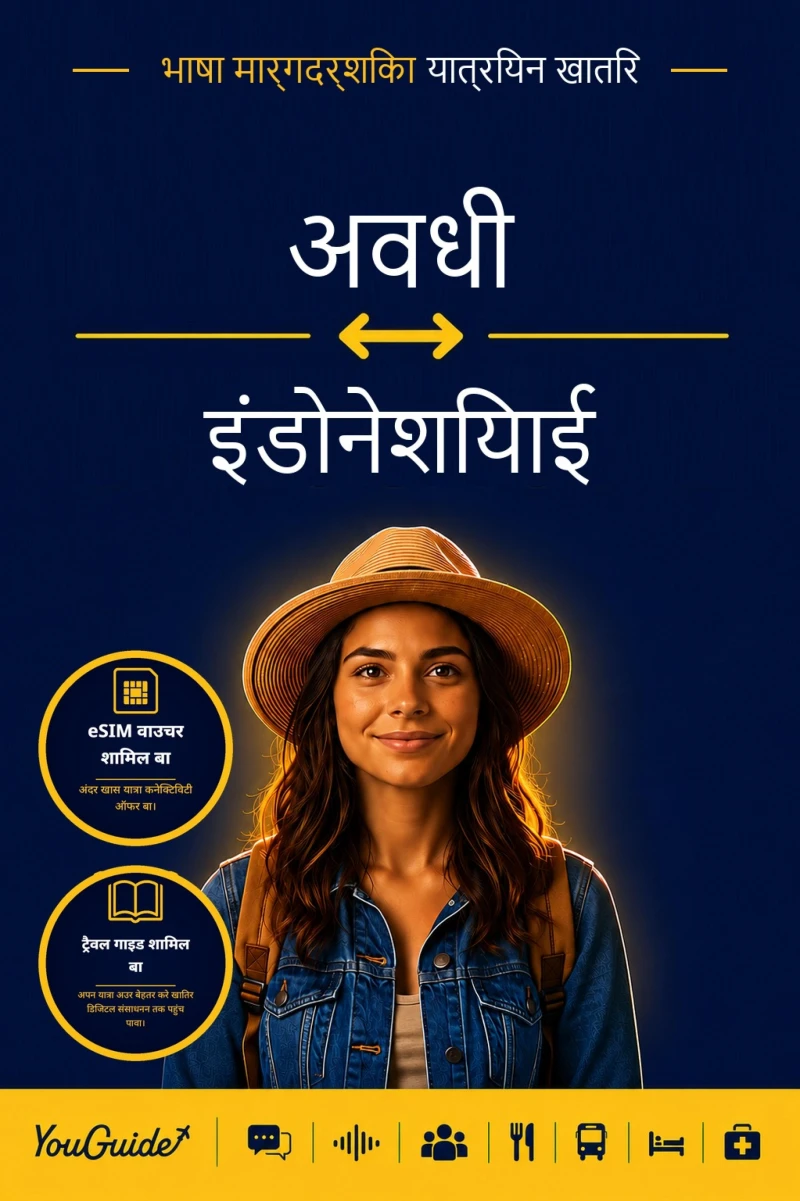 Portada: The Language Guide for Travelers - Awadhi to Indonesian
