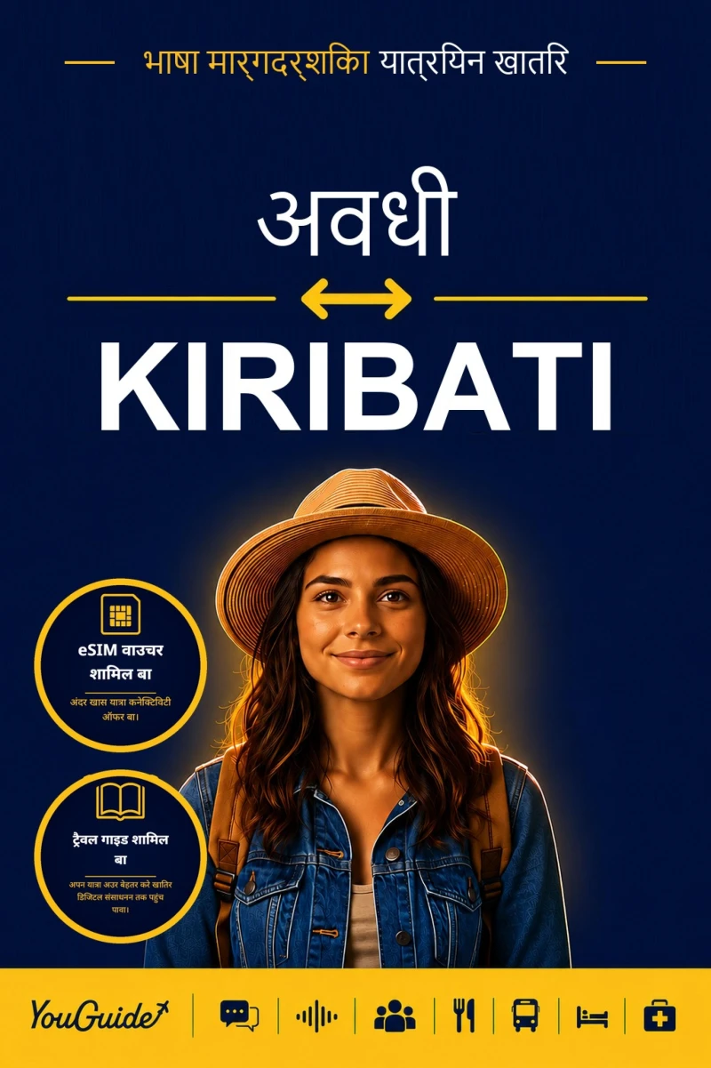 Portada: The Language Guide for Travelers - Awadhi to Kiribati