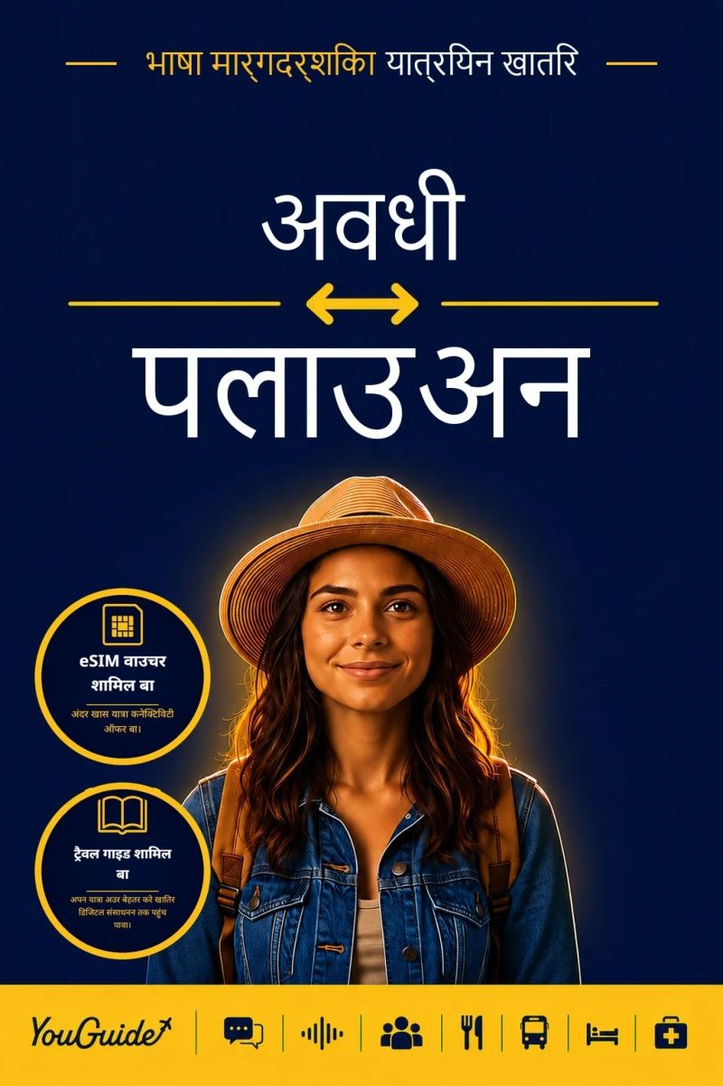 Portada: The Language Guide for Travelers - Awadhi to Palauan