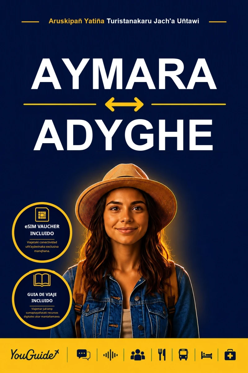 Portada: The Language Guide for Travelers - Aymara to Adyghe