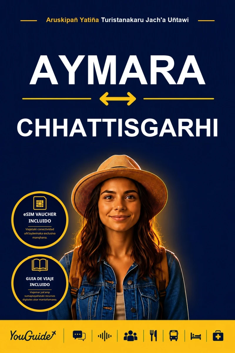 Portada: The Language Guide for Travelers - Aymara to Chhattisgarhi