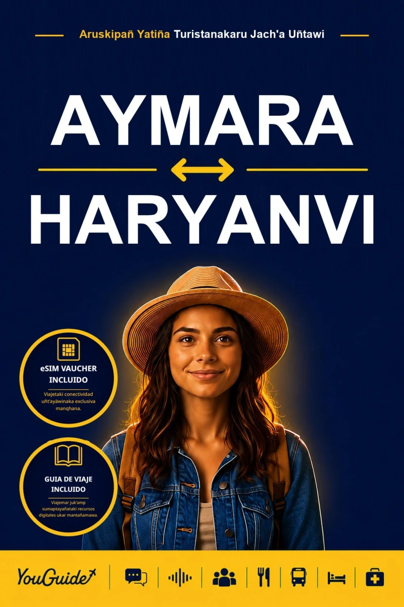 Portada: The Language Guide for Travelers - Aymara to Haryanvi