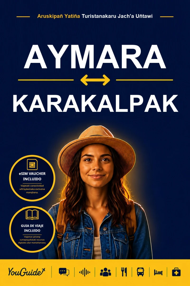 Portada: The Language Guide for Travelers - Aymara to Karakalpak