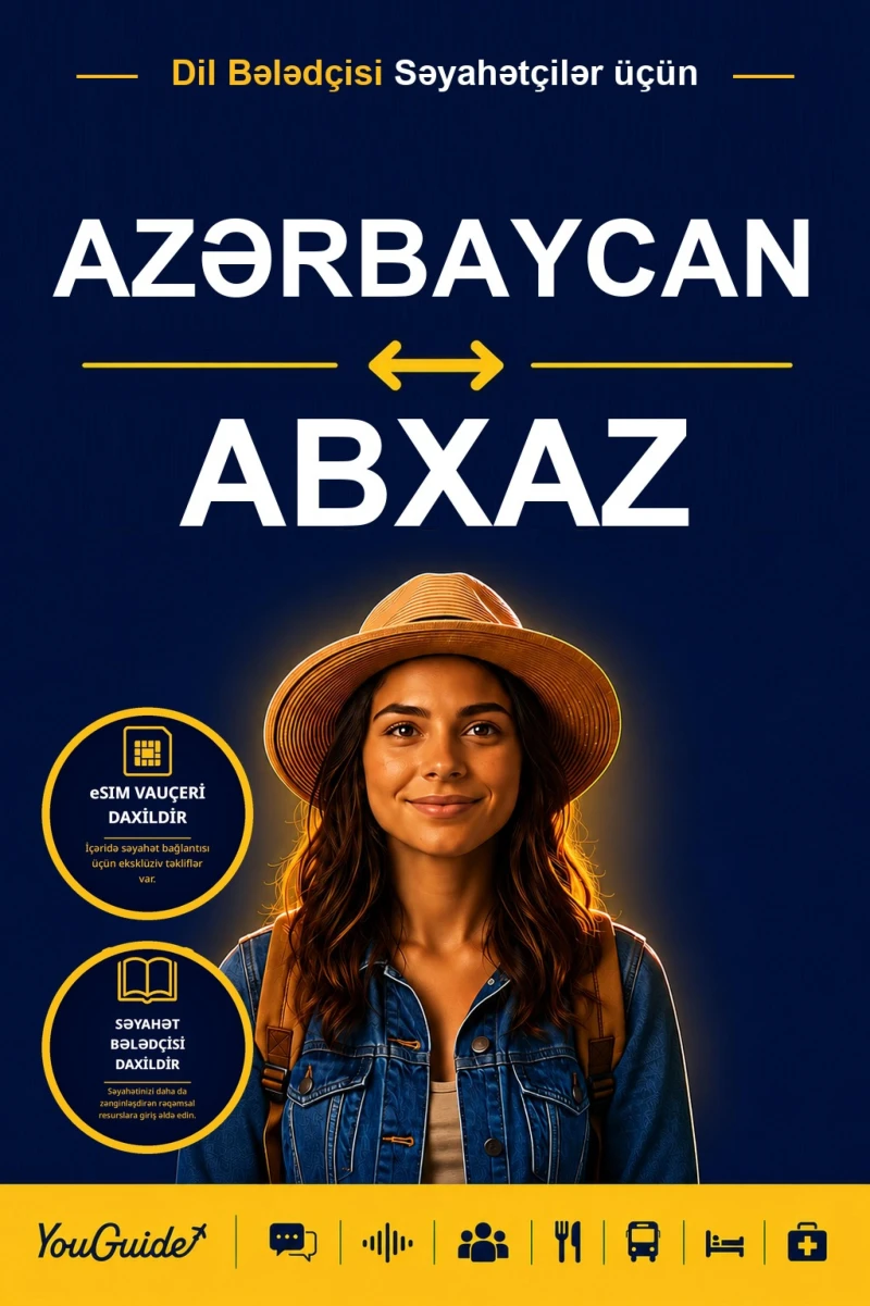 Portada: The Language Guide for Travelers - Azerbaijani to Abkhaz