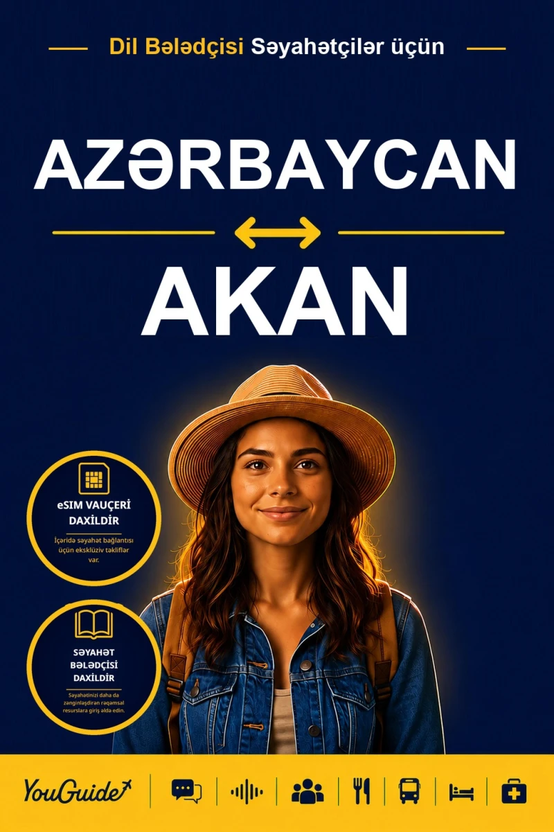 Portada: The Language Guide for Travelers - Azerbaijani to Akan