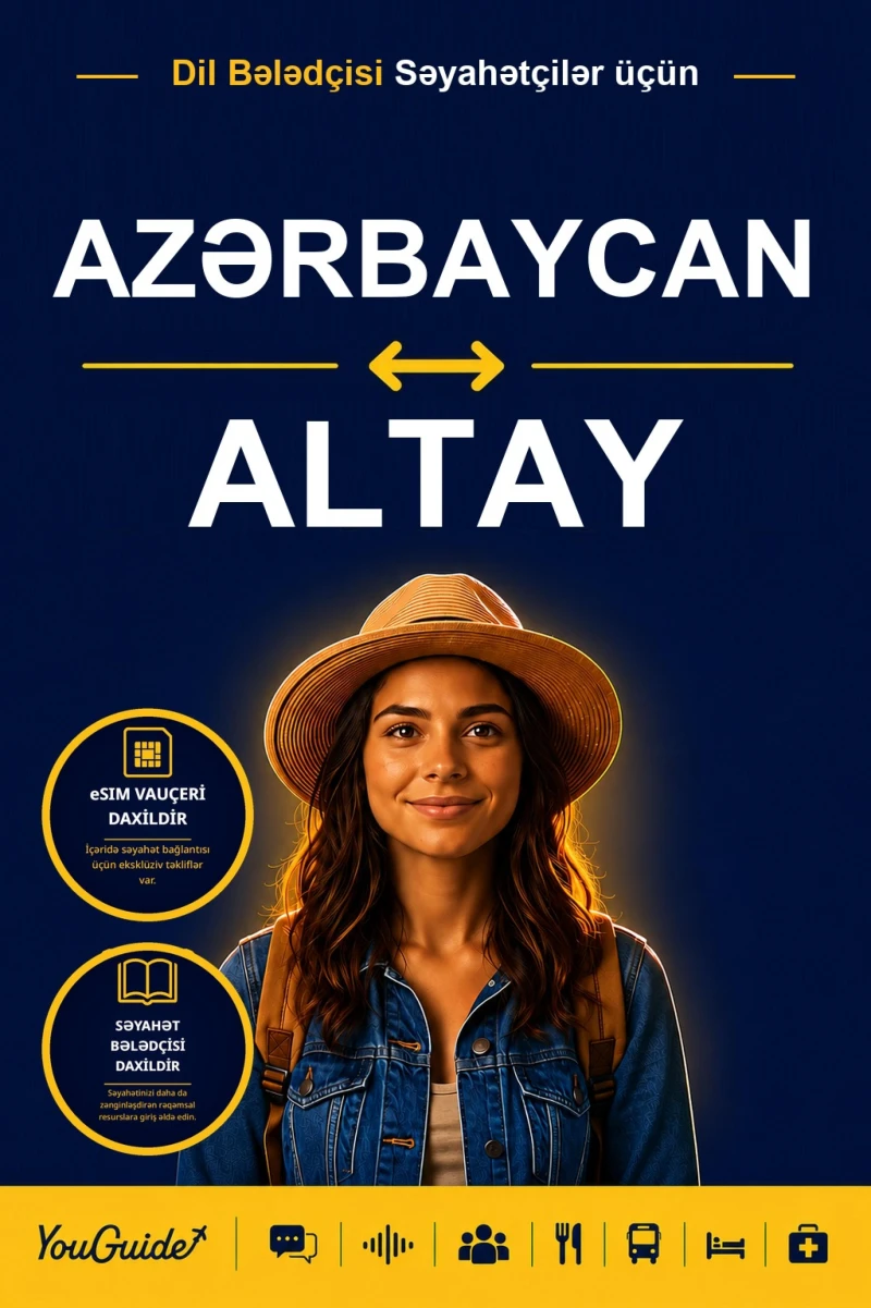 Portada: The Language Guide for Travelers - Azerbaijani to Altai