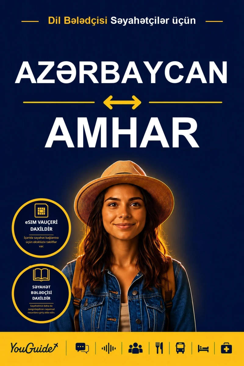 Portada: The Language Guide for Travelers - Azerbaijani to Amharic
