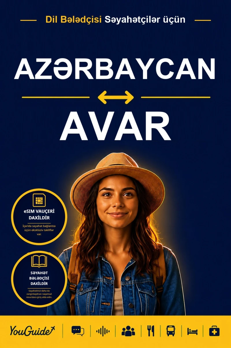 Portada: The Language Guide for Travelers - Azerbaijani to Avar