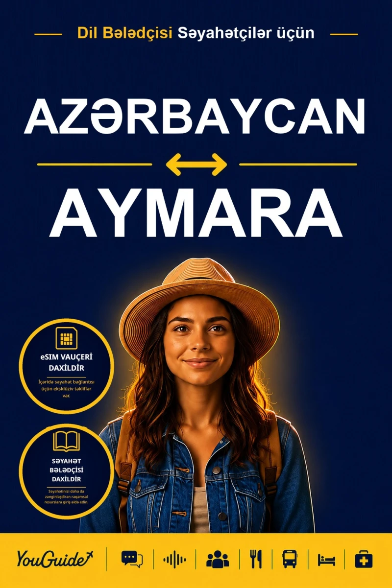 Portada: The Language Guide for Travelers - Azerbaijani to Aymara