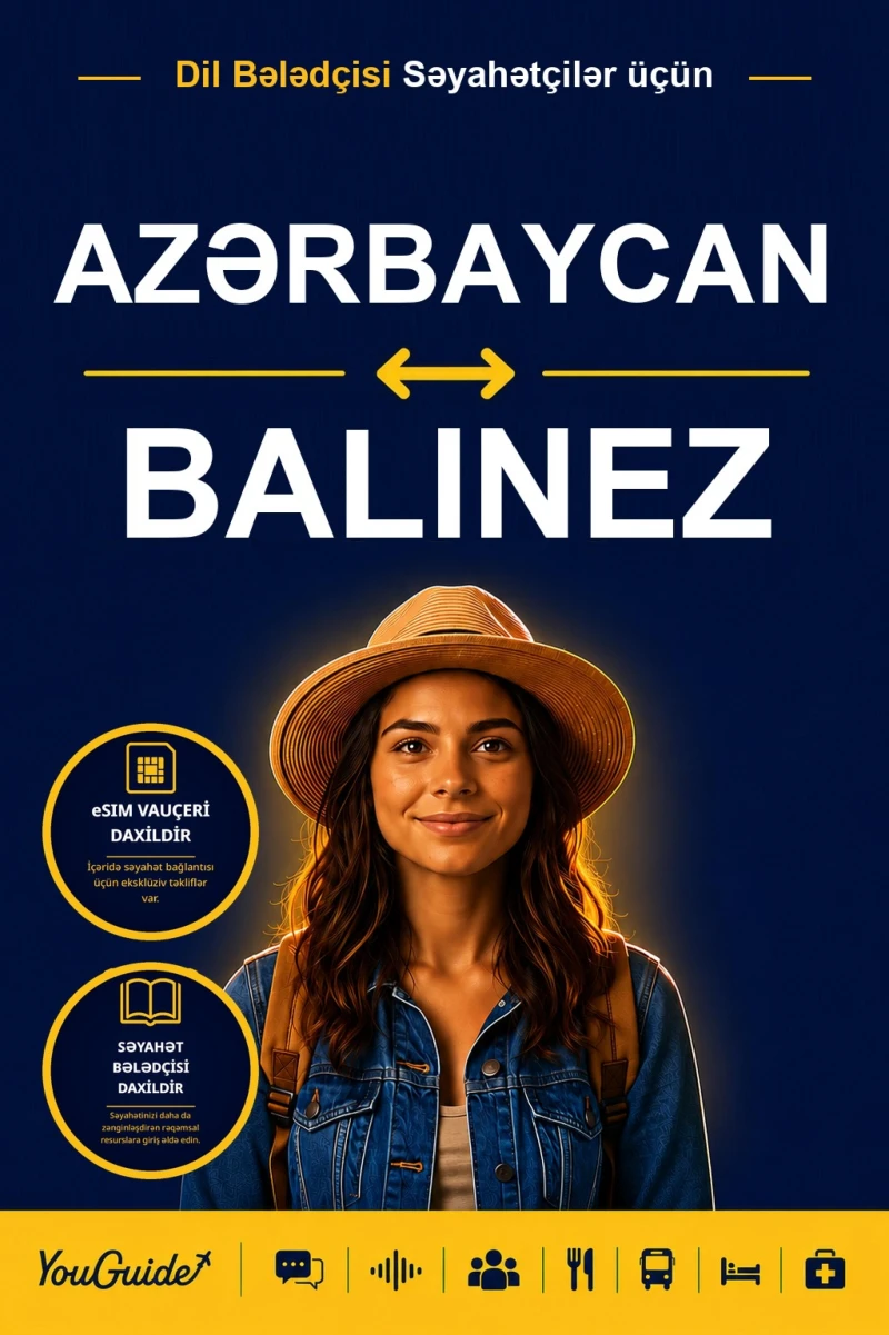 Portada: The Language Guide for Travelers - Azerbaijani to Balinese