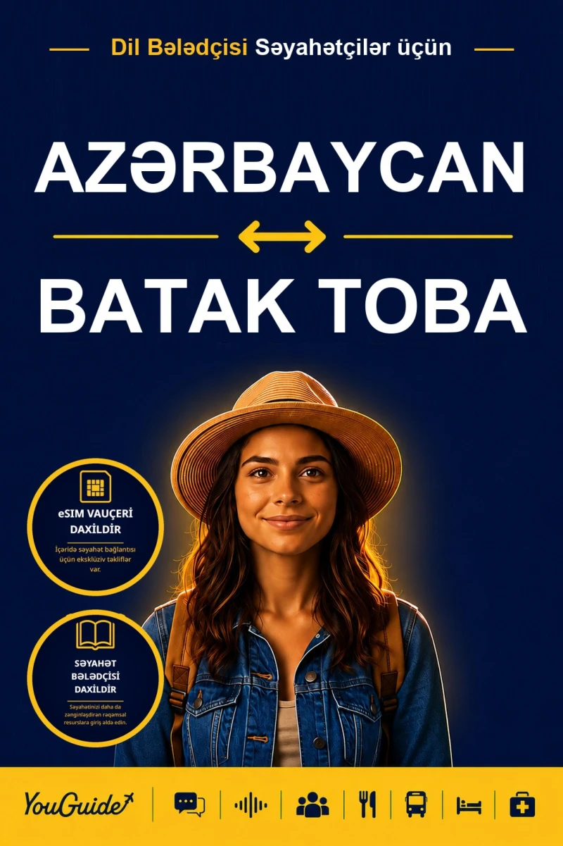 Portada: The Language Guide for Travelers - Azerbaijani to Batak Toba