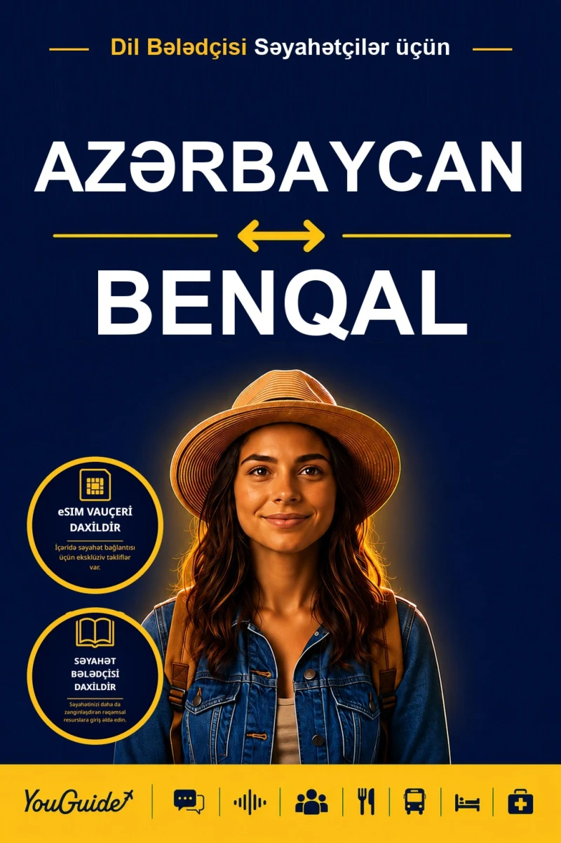 Portada: The Language Guide for Travelers - Azerbaijani to Bengali