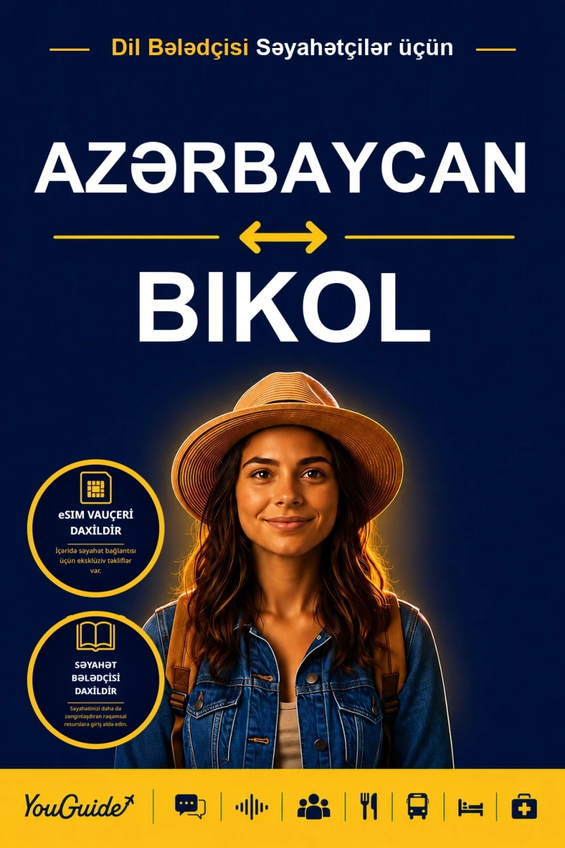 Portada: The Language Guide for Travelers - Azerbaijani to Bikol