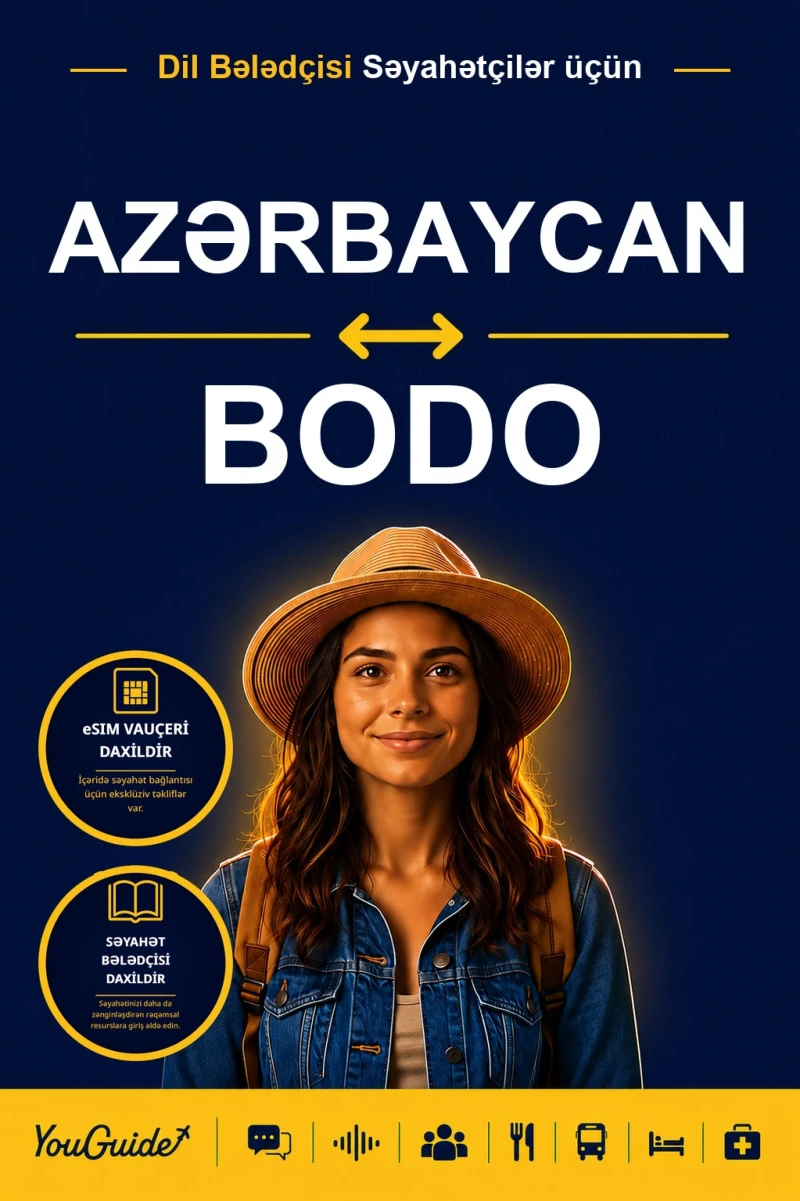 Portada: The Language Guide for Travelers - Azerbaijani to Bodo