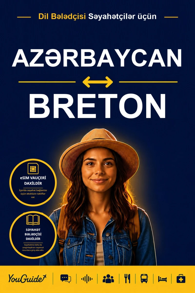 Portada: The Language Guide for Travelers - Azerbaijani to Breton