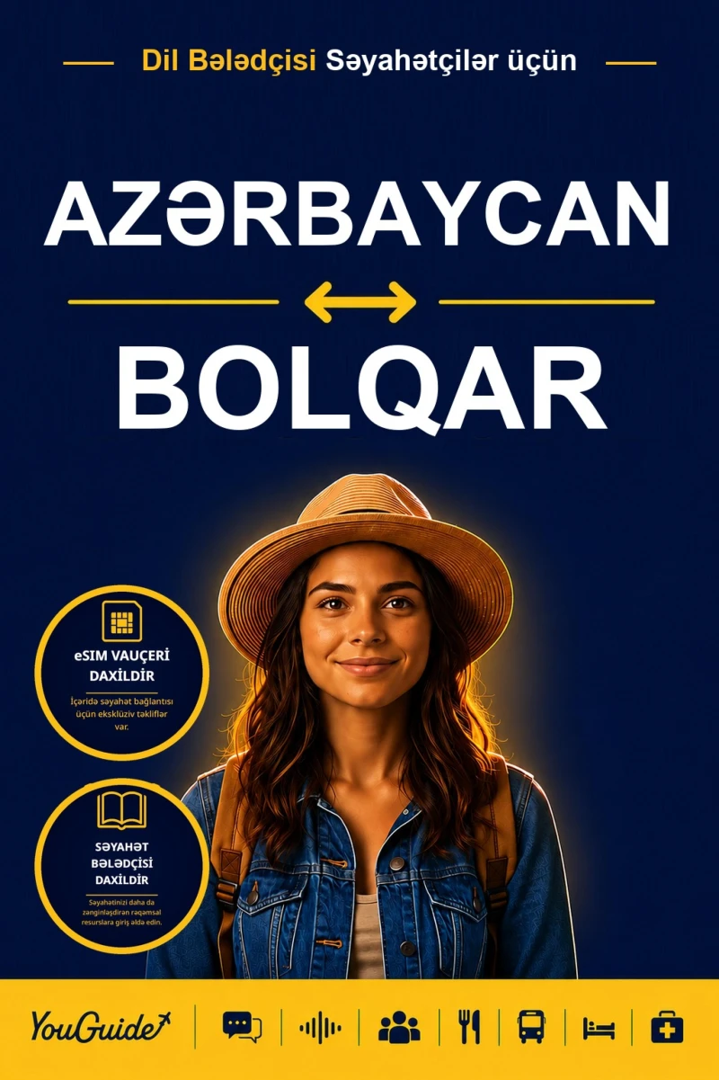 Portada: The Language Guide for Travelers - Azerbaijani to Bulgarian